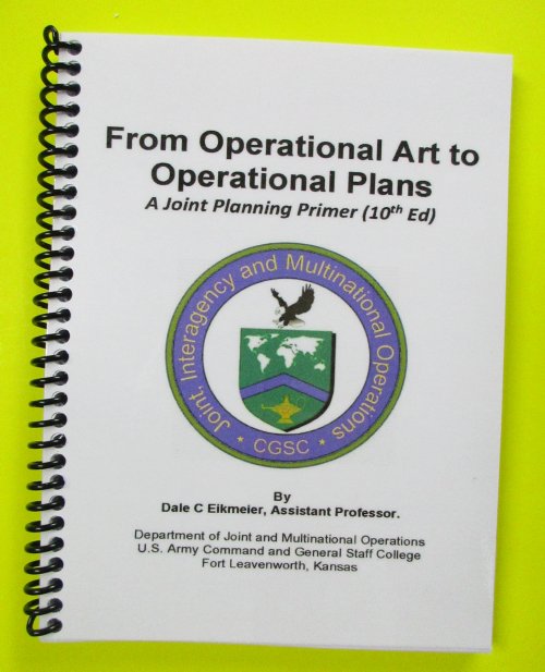 From Operational Art to Operational Plans - 10th Ed - mini size - Click Image to Close